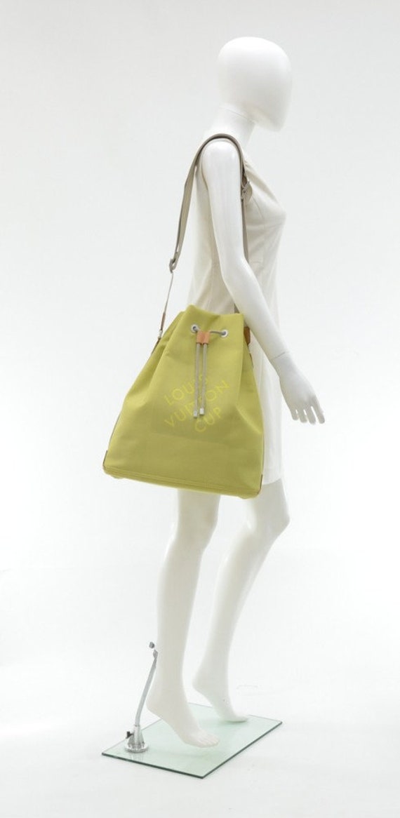 LOUIS VUITTON 2003 Lime Green Damier Geant Jean C… - image 1