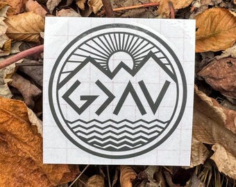 God is Greater Vinyl Decal, God is Greater Decal, God Is Greater Than the Highs and Lows Decal