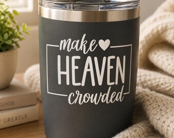 Maak de hemel vol | Christelijke vinylsticker | Autoraamsticker met geloofsovertuiging | Religieuze Jezus-citaat sticker voor drinkbeker of laptop