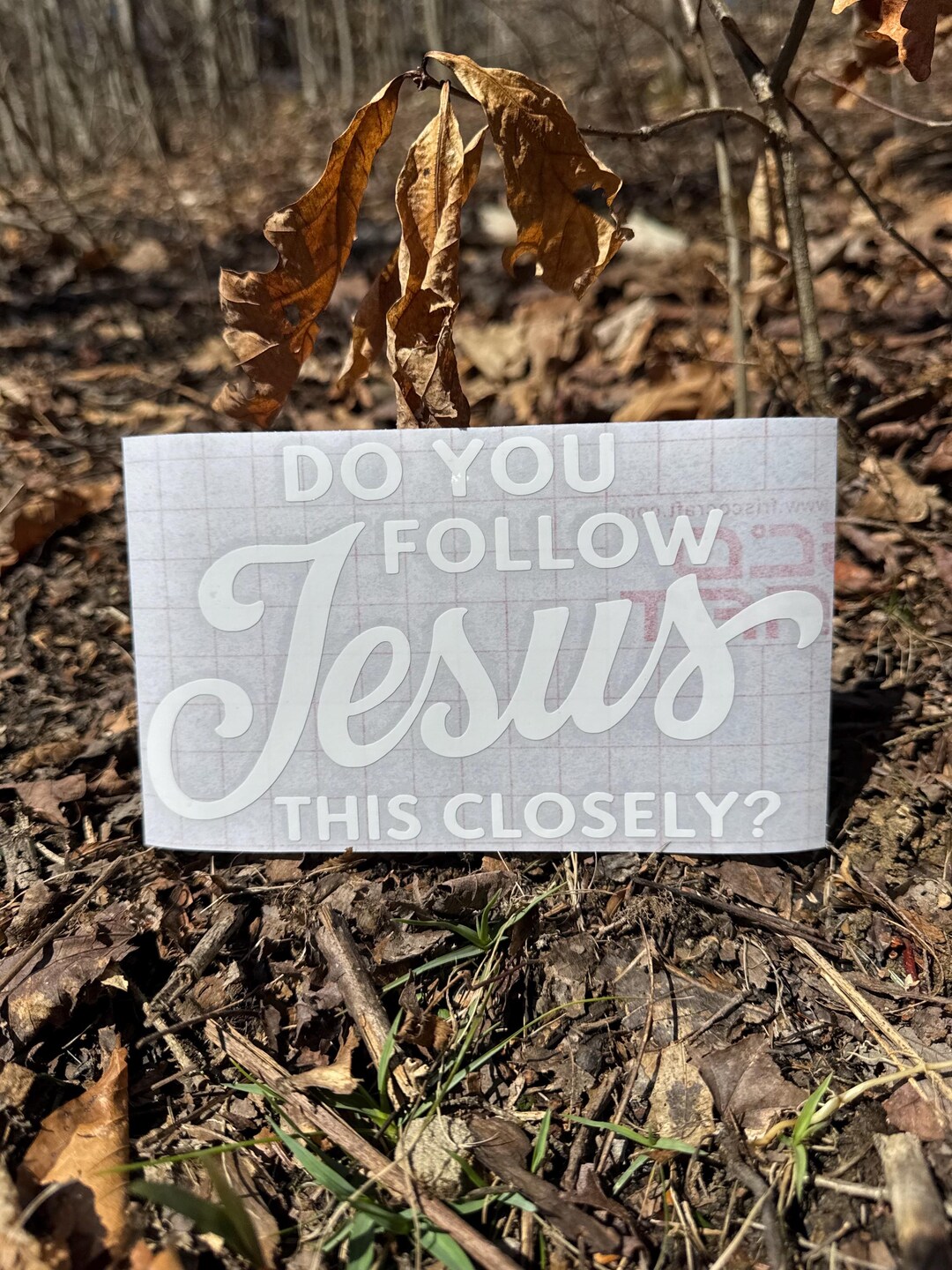 Do You Follow Jesus This Closely Decal - Etsy