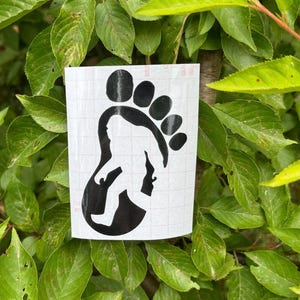 Sasquatch Decals,  Sasquatch Footprint Decal, Bigfoot Decal
