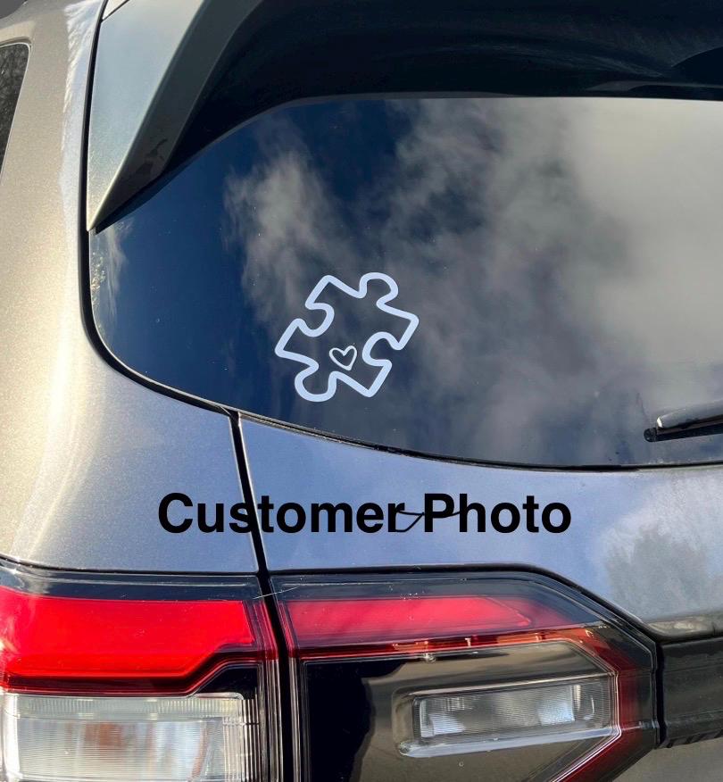 Autism Puzzle Decal for Cars, Tumblers, Laptops and More - Puzzle