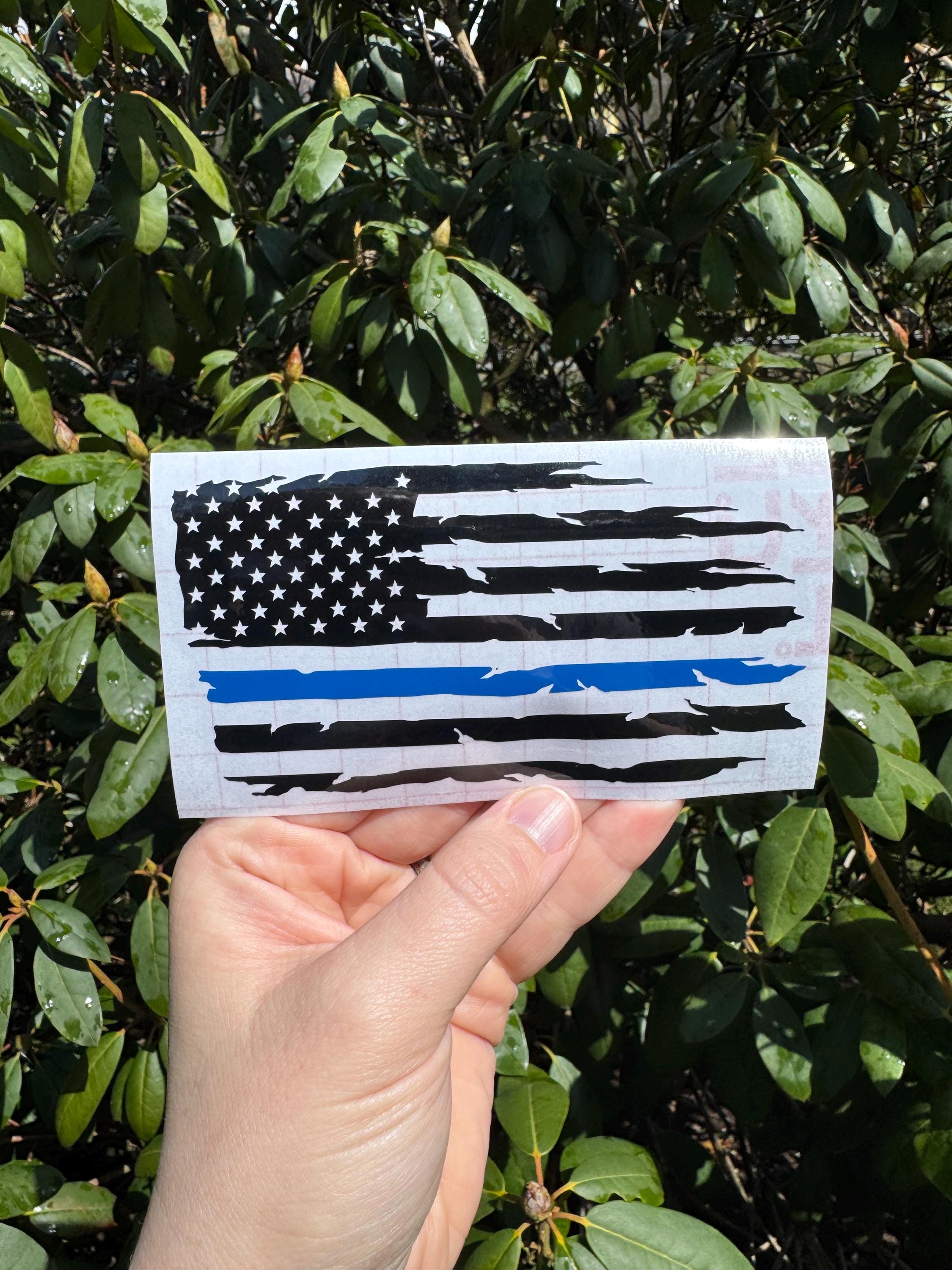 Thin Line Flag Decal, Thin Line Decal, Police Support Decal, Military ...