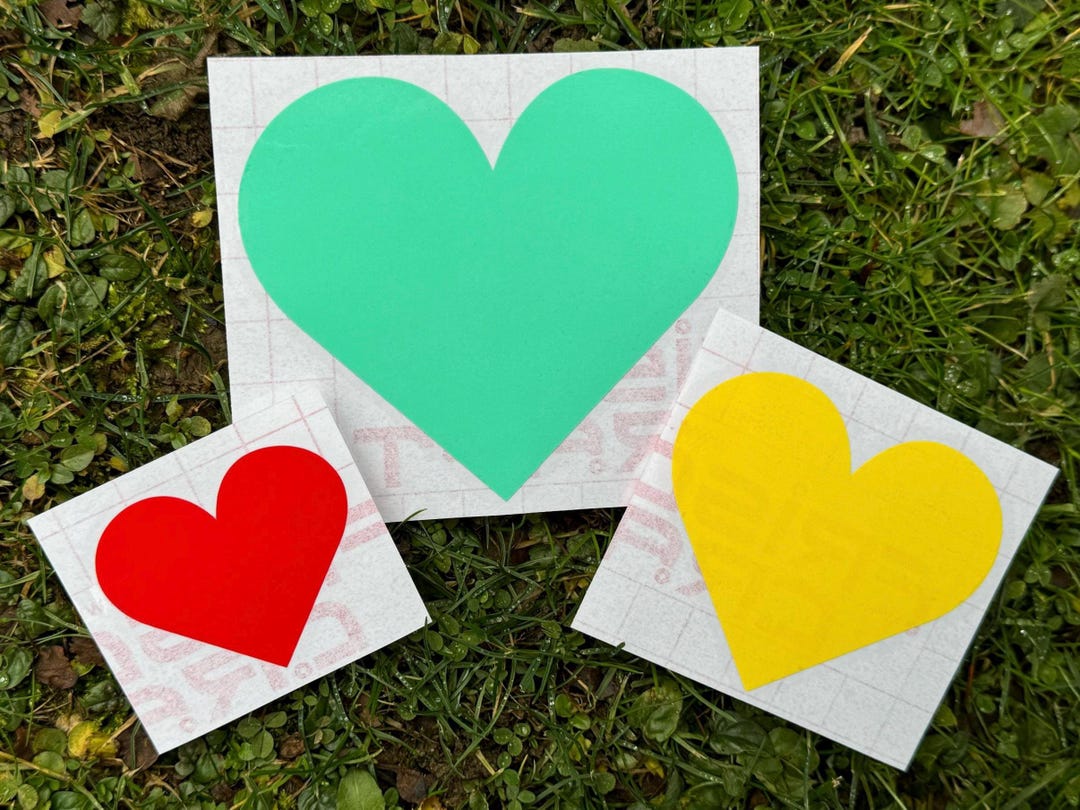 Heart Decal, Heart Sticker - Etsy