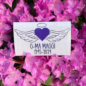 Memorial Decal, In Memory Decal, Remembrance Decal, In Loving Memory Decal