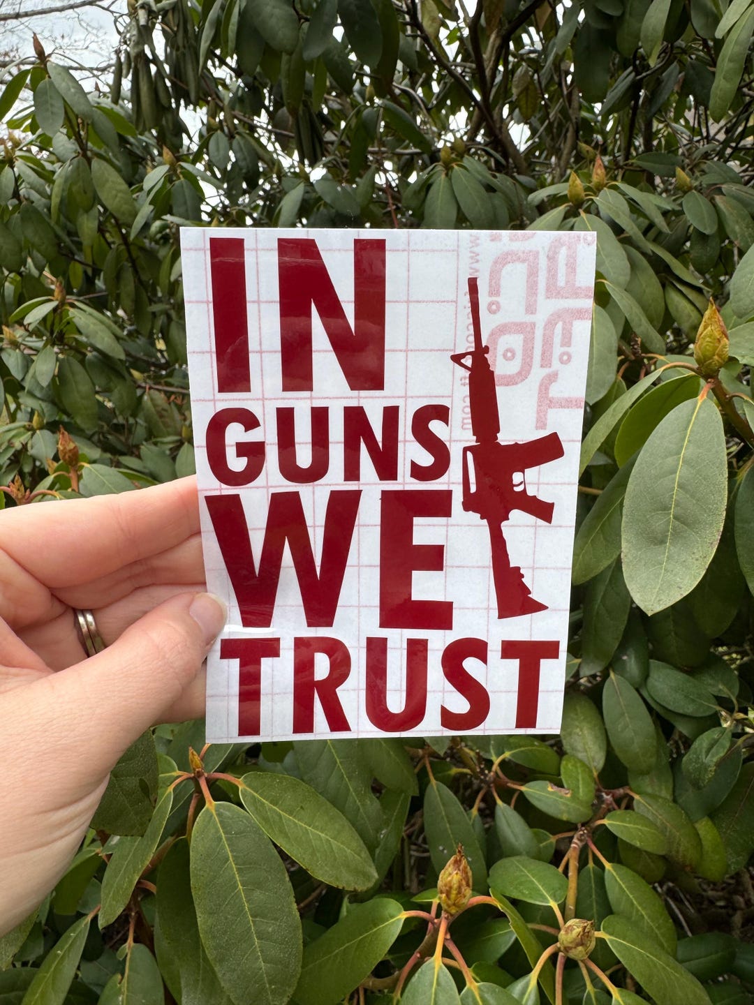 Gun Rights Stickers In Guns We Trust Decal, 2A Decal, Gun Rights Decal, Right to Bear Arms ...
