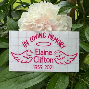 Memorial Decal, In Memory Decal, Remembrance Decal, In Loving Memory Decal