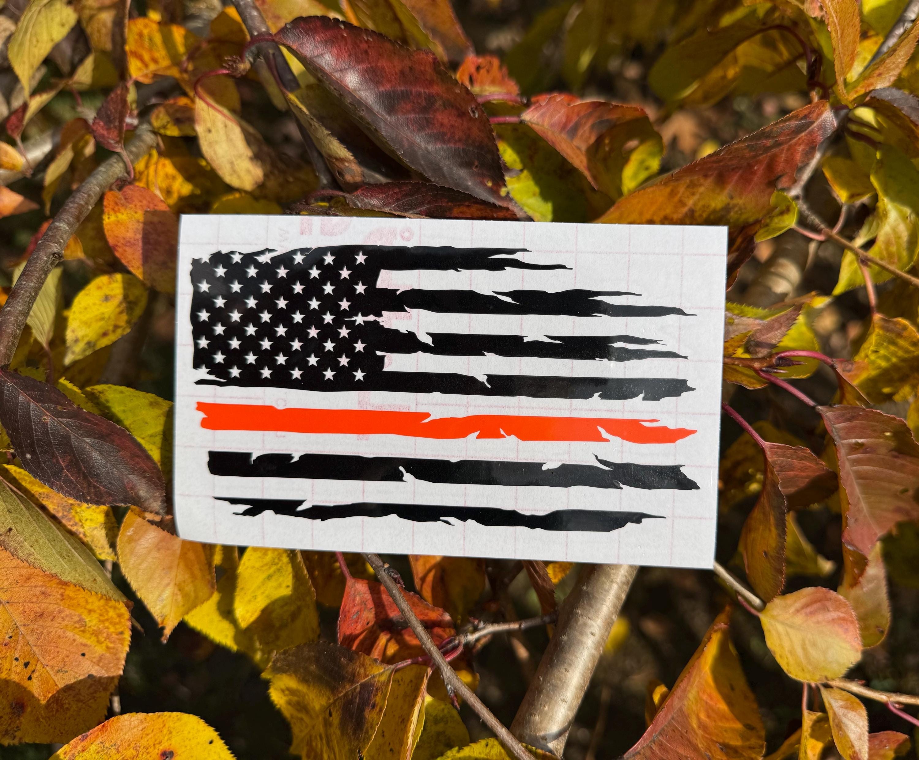 Thin Line Flag Decal, Thin Line Decal, Police Support Decal, Military ...