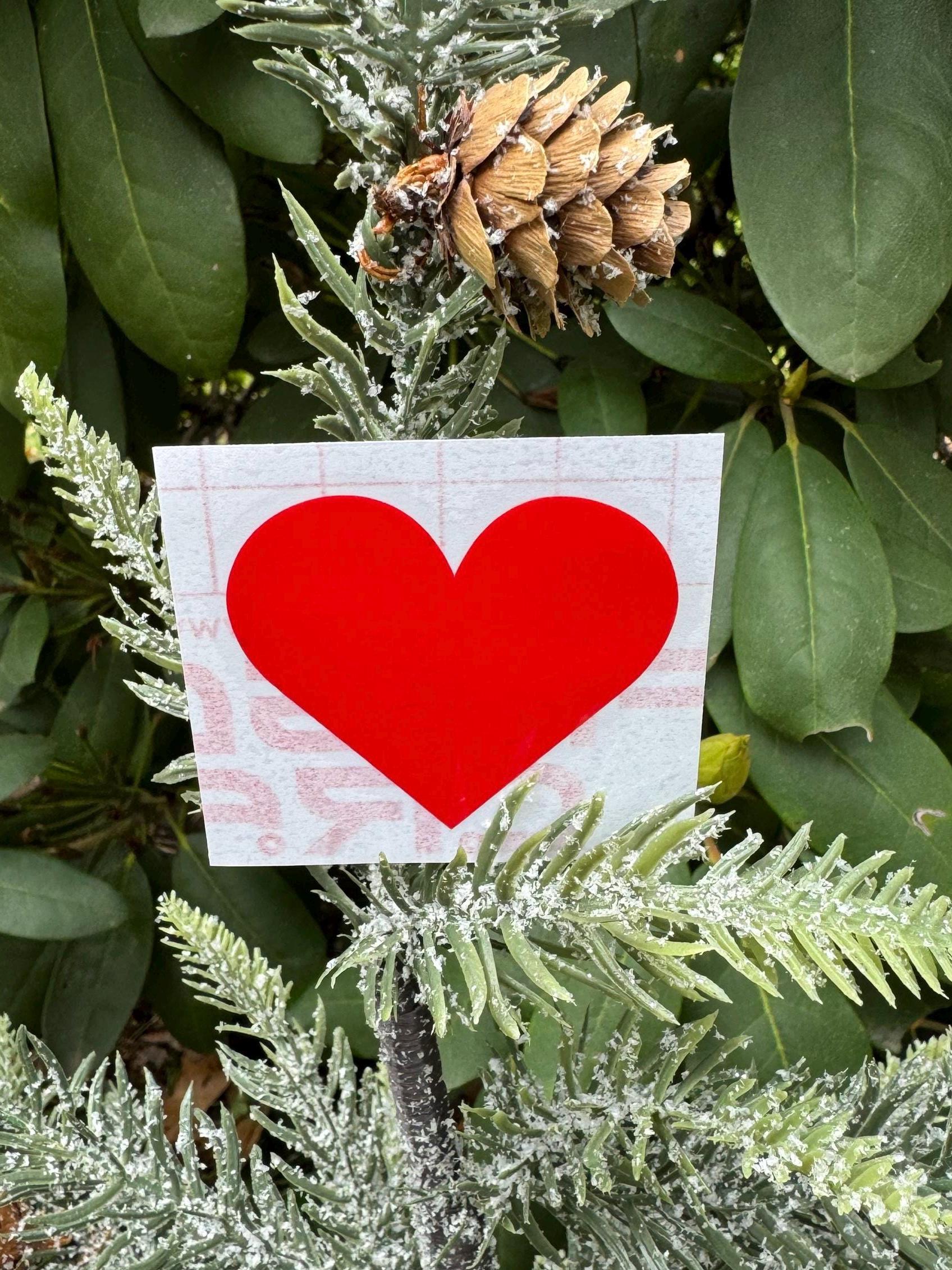 Heart Decal, Heart Sticker - Etsy