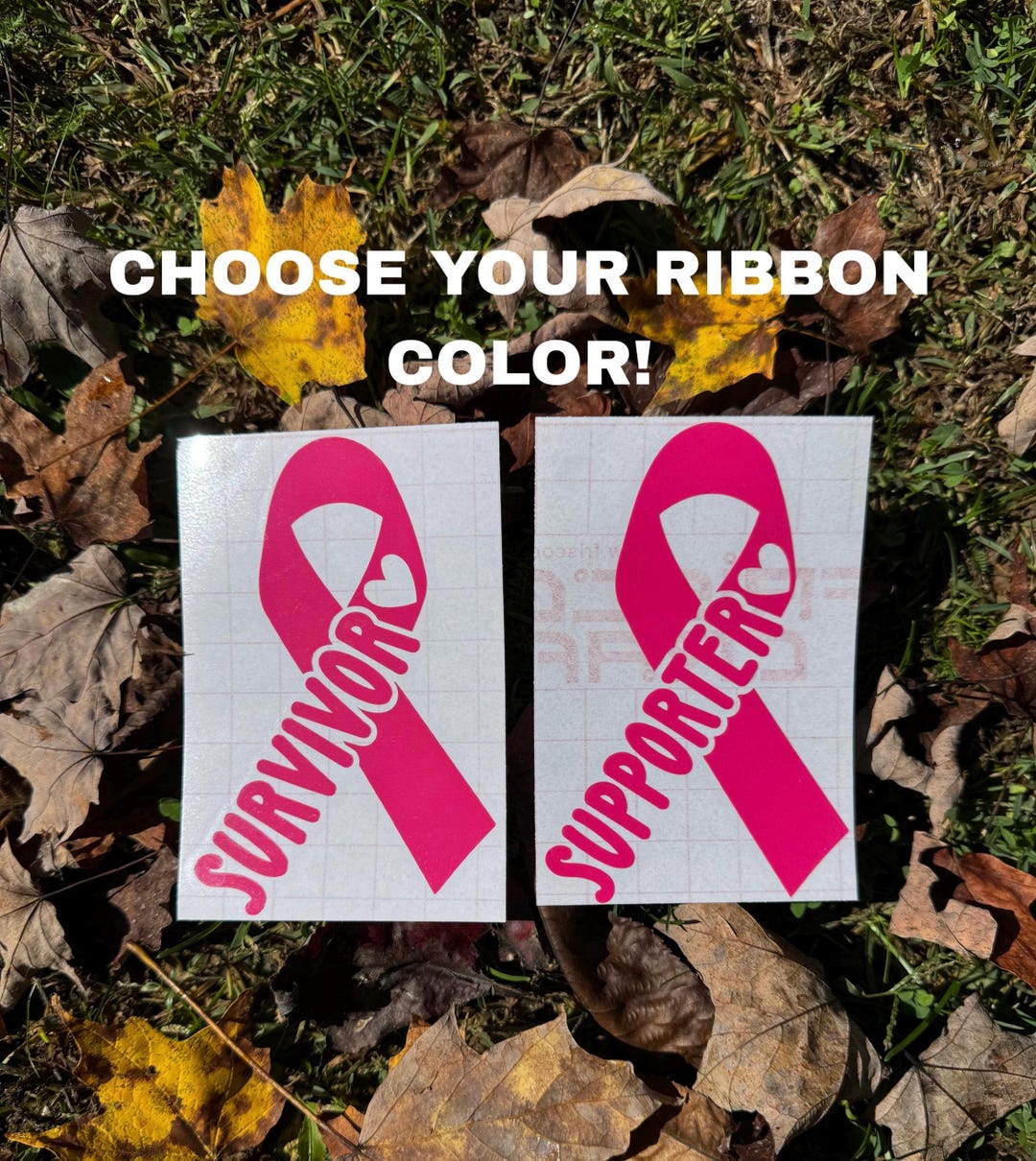 Cancer Awareness Ribbon Decal, Cancer Survivor Decal, Cancer Supporter ...
