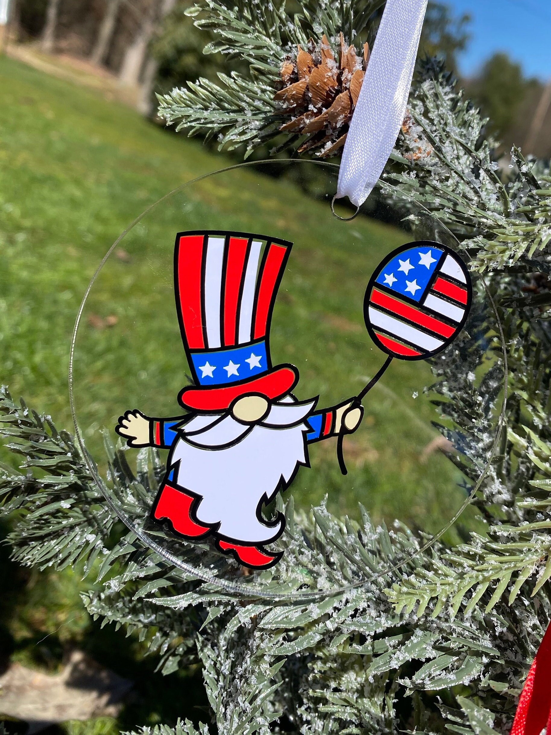 Patriotic Ornaments, USA Ornaments, American Flag Ornament, America Ornament, Red White and Blue ...