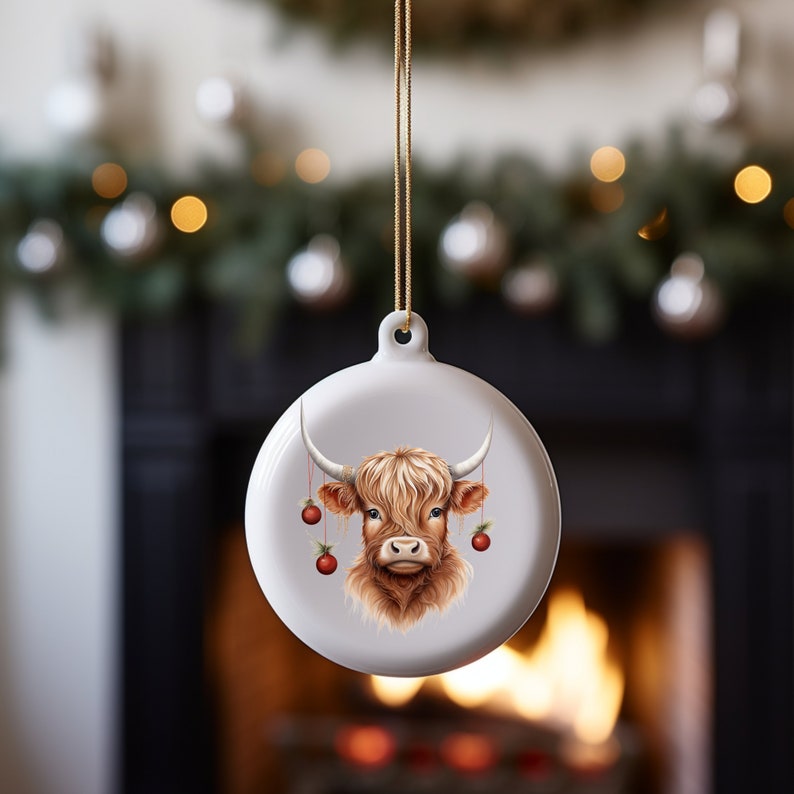 Yeomoo Highland Cow Ornaments For Garden Decor - Outdoor Sitting