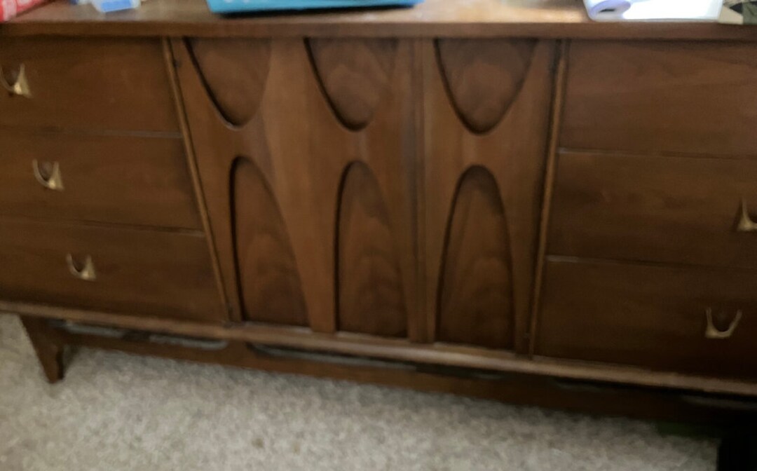 Mid Century Modern Lowboy Dresser Saga by Broyhill Good Etsy