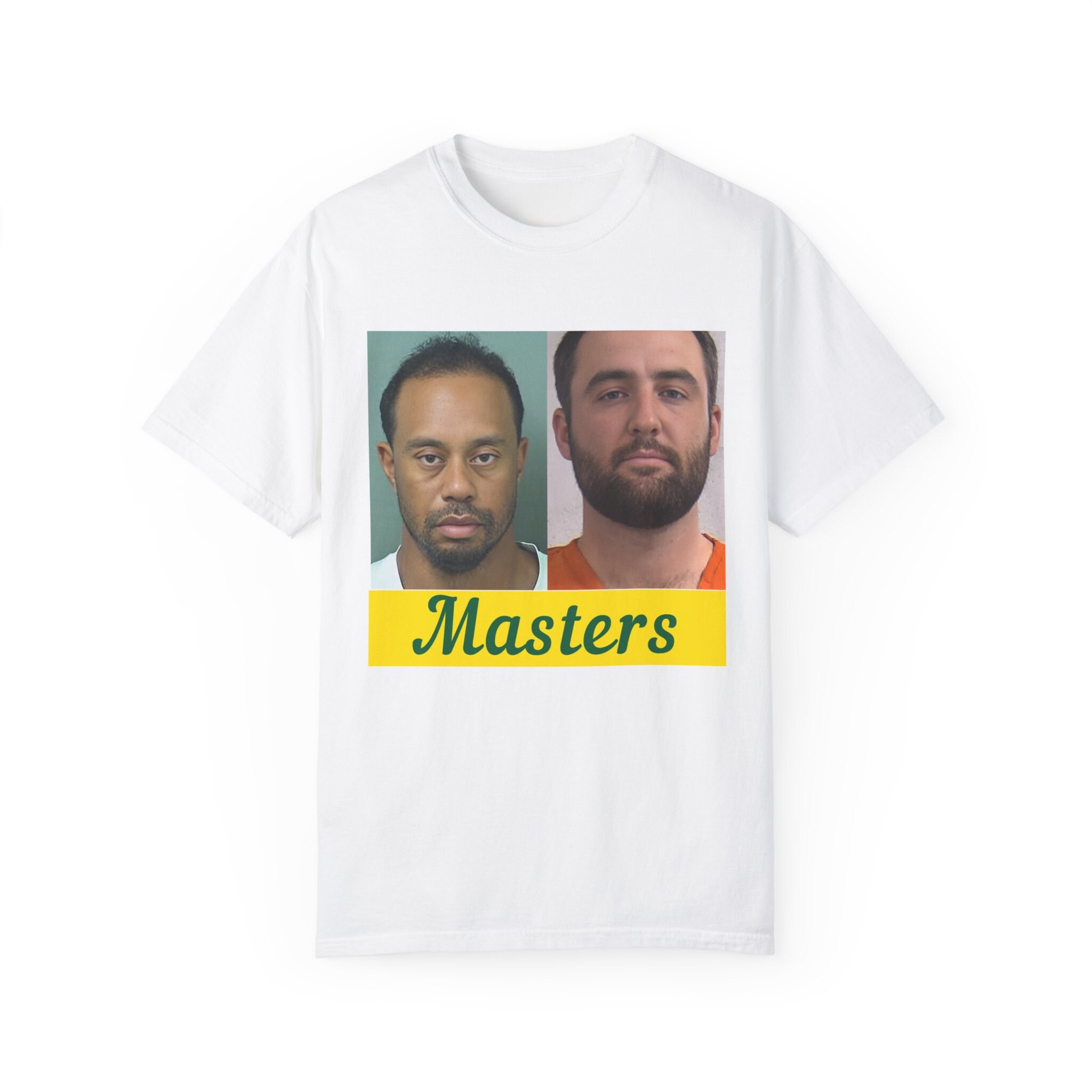 Scott Scheffler Tiger Woods Mugshots Masters Tshirts, Famous Golfer Mug