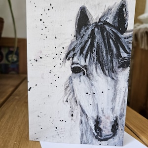 Horse Pony Card from Original Blank for Birthday/Anniversary/Greeting/Thank You