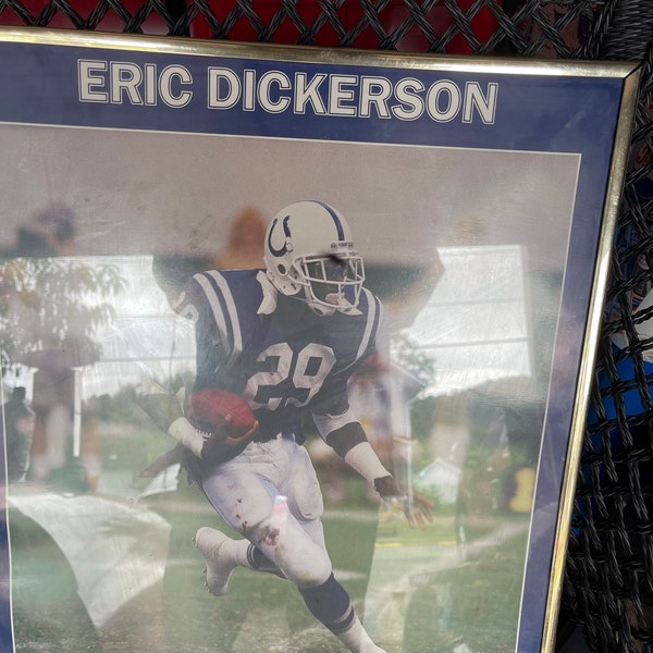 eric dickerson colts framed photo