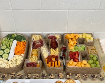 Letter/Number Food Trays