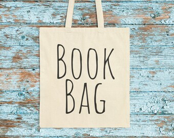 Book Bag Funny Cotton Canvas Tote Bag Lunch Bag Book Bag Weekend Bag Birthday Gift Mother's Day Father's Day Christmas Gift