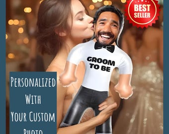 Personalized Groom to Be Blow Up Dolls Custom Funny Inflatable Doll for Wedding Gift