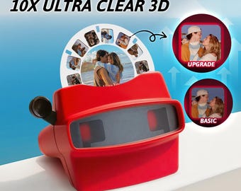 Custom Photo 3D Viewfinder and Reel Gift, Personalized Christmas or Birthday Gift, Personalized Text and Photo Viewer with Your Own Photos