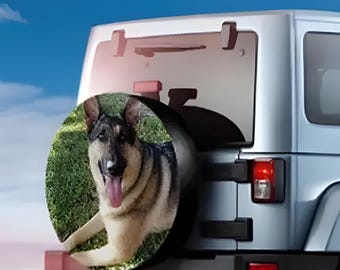 Custom Photo Spare Tire Cover, Personalized Tire Cover for RV SUV Truck Trailer, Camping Gift, Outdoor Vehicle Decor, Car Accessory