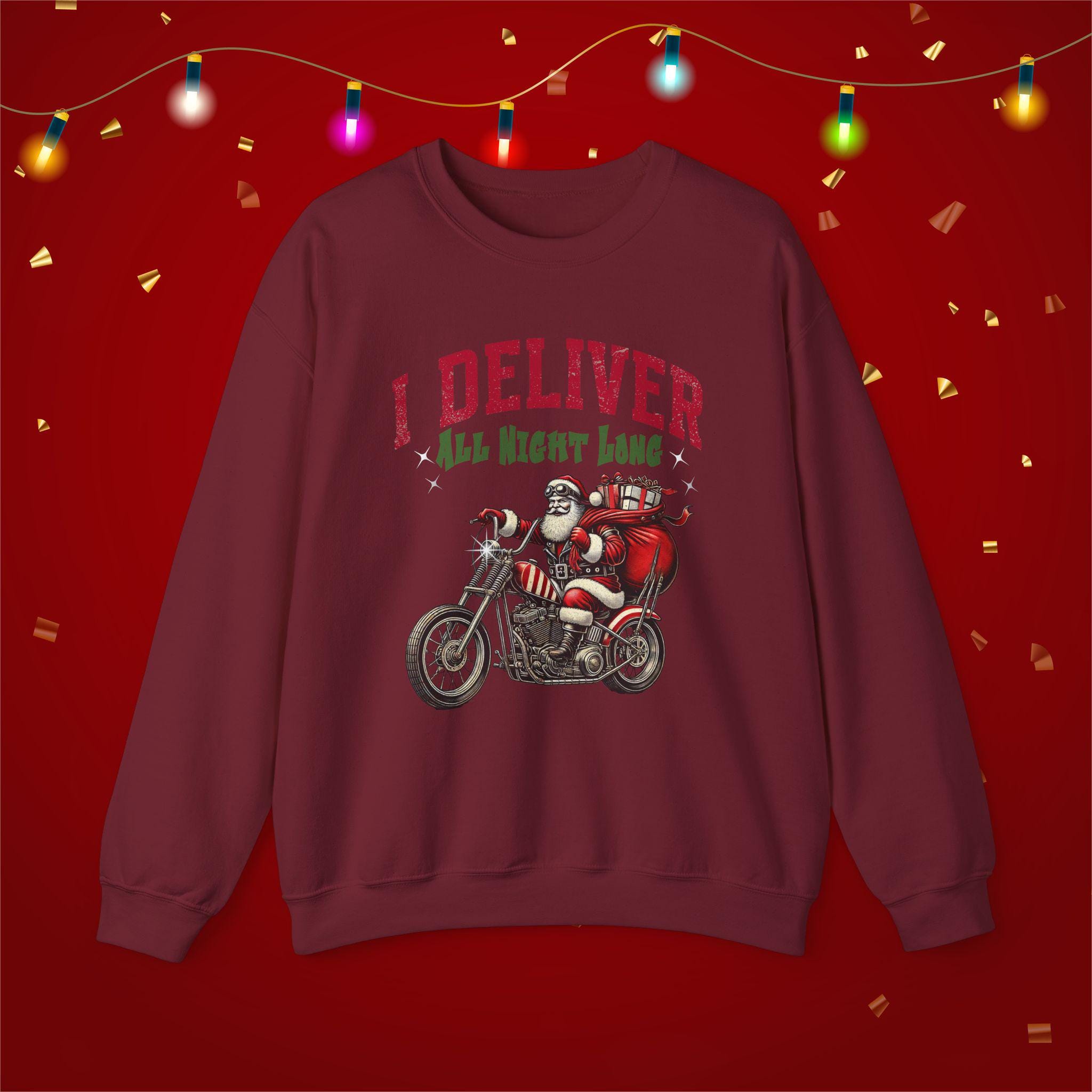 Sweat-shirt De Noël Drôle - Motif Père Noël, Unisexe, Grande Taille, Coton Doux, Pour Fêtes Et Cadeau Humour