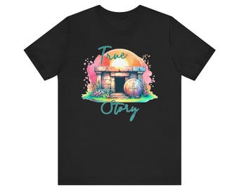 Shirt Rolling Stones He is Risen | Christelijk paas-T-shirt | Shirt gebaseerd op geloof | Religieus paascadeau | T-shirt Jezus is opgestaan