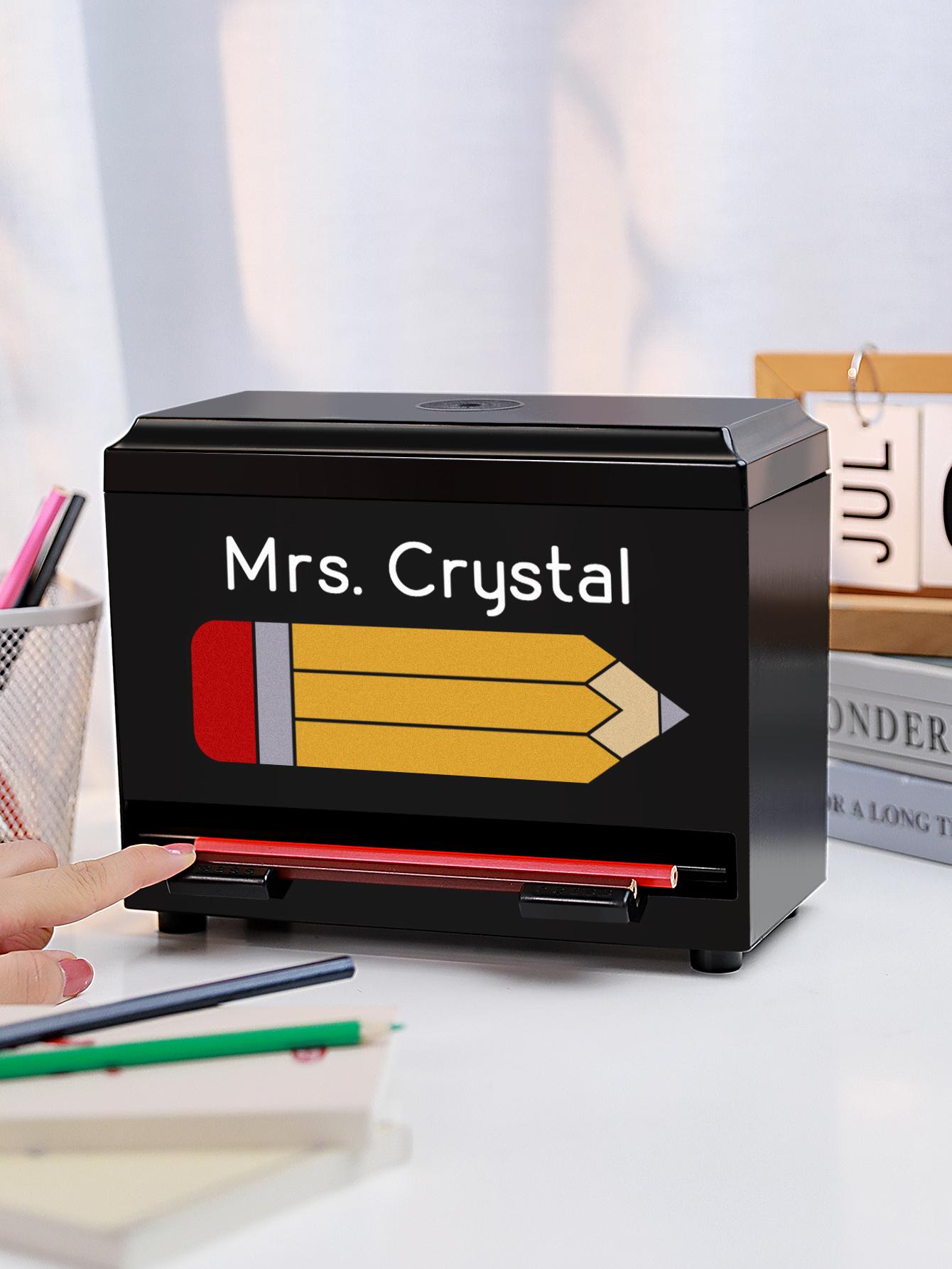 Personalized Pencil Dispenser – Custom Teacher Desk Organizer | Fun Classroom Supply Gift for Teachers & Students