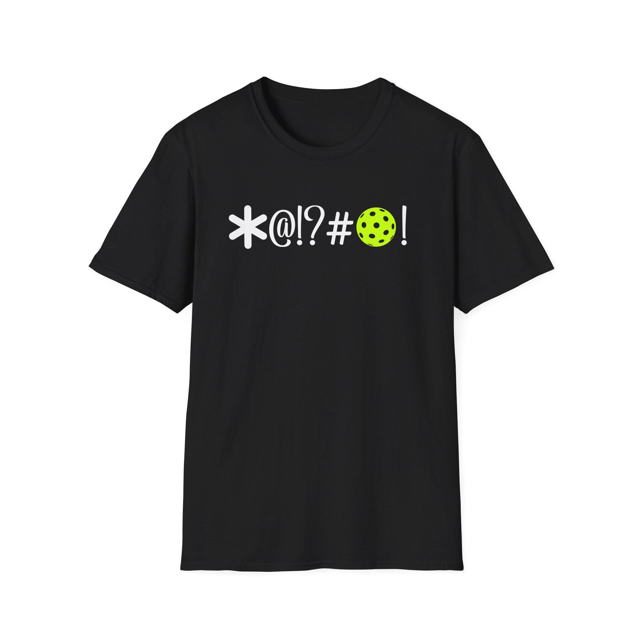 Funny Pickleball Censor Symbol T-shirt | @!?# Graphic Tee | Humor Court ...