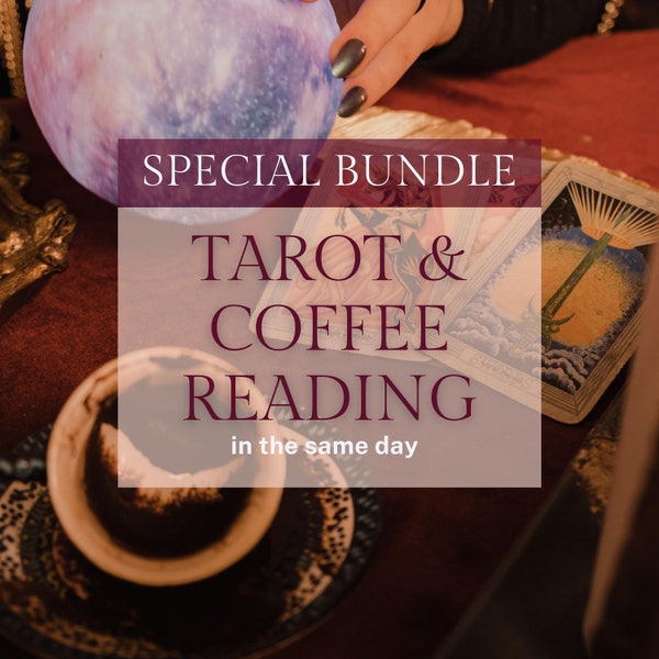 Fast Tarot Reading & Coffee Reading Bundle - Fast Tarot and Coffee Reading / Same Hour Tarot and Coffee Reading