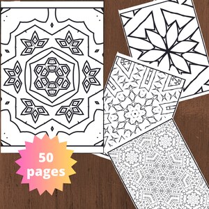 Adult Mandala Coloring Pages, Coloring pages for adults, Instant download, Printable PDF file