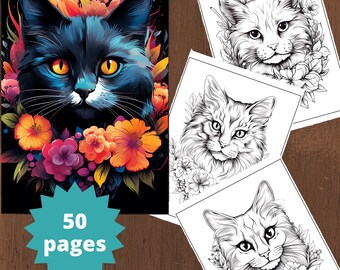 50 Dogs Coloring Page Coloring Pages for Kids and Adults - Etsy