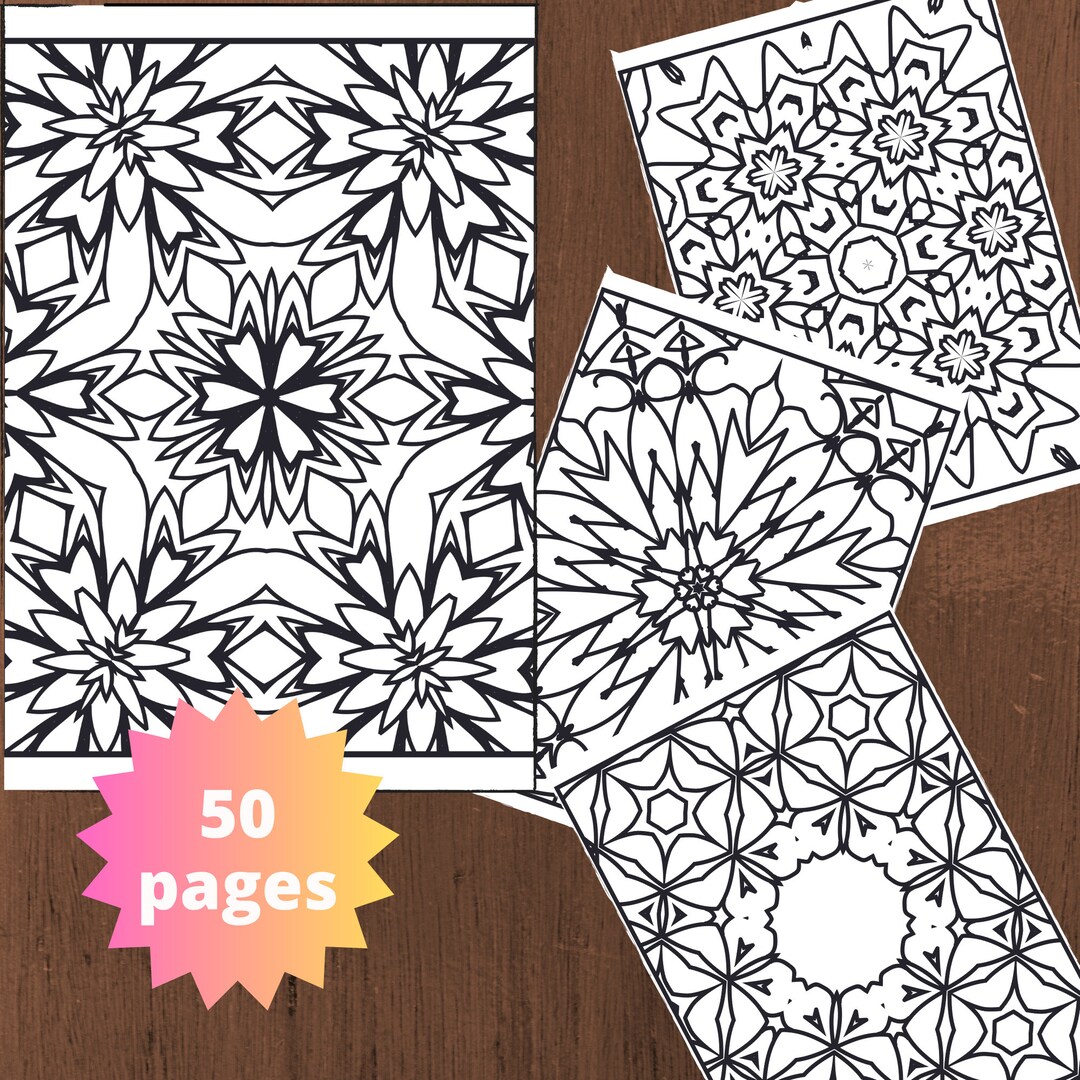 Mandala Coloring Pages Pdf Tranquil, Coloring Book Pages for Adults