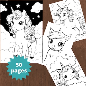 50 Cute Unicorn Coloring Pages for Kids, Unicorn Printables, Unicorn Coloring Pages, Printable Unicorn Coloring Pages for Girls