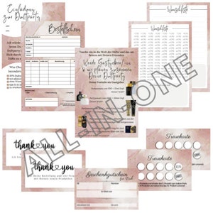All-in-One Bundle Duftparty Parfümparty Bestellschein Dankeskarten Wunschliste Geschenkgutschein Einladung