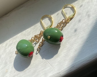 Olive you earrings