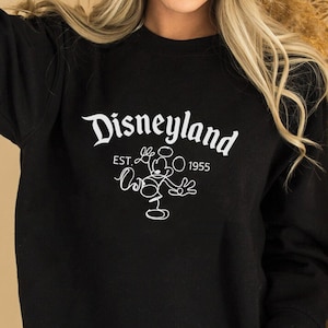 Mickey Disneyland Est 1955 Sweatshirt, Disney Vacation Sweatshirt, Vintage Disneyland Hoodie, Epcot Sweatshirt, Family Vacation Sweatshirt