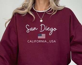 San Diego Sweatshirt | US Cities Unisex Crewneck Sweatshirt & Hoodie