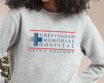 Grey's Anatomy Grey Sloan Hospital Sweatshirt | TV Series Design Apparel