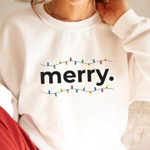 Christmas Sweatshirt, Merry Christmas Sweatshirt, Christmas shirt for Women, Christmas Crewneck Sweatshirt, Holiday Sweater, Christmas gift