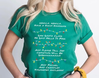 Friends Inspired Holiday Crewneck tshirt - Phoebe's Song Tee