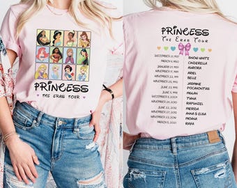 Princess The Eras Tour T-shirt | Double-sided Unisex Shirt