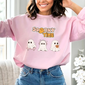 Sweat mignon saison fantasmagorique, sweat Halloween, sweat Halloween femme, pull mignon automne, cadeau pour Halloween, chemise effrayante saison