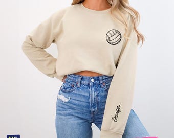 Personalized Volleyball Sweatshirt: Custom Name Volleyball Player Gift