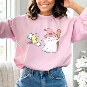Sweat mignon saison fantasmagorique, sweat Halloween, sweat Halloween femme, pull mignon automne, cadeau pour Halloween, chemise effrayante saison