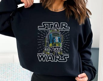 Starwars R2D2 Sweatshirt | Disney Movie Inspired Hoodie, Trendy birthday gift for family, her, Personalized/Custom shirt