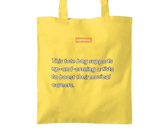 Help Musicians | This tote bag supports up-and-coming artists to boost their musical careers | Yellow | Music | Cotton