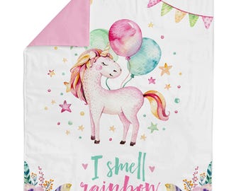 Unicorn Cotton Fabric Panel for Quilting