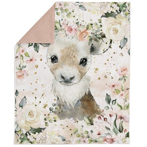 Winter Animals Fabric Panel for Quilting, Reindeer Fabric Panels, Baby Fabric Panel, Cotton Fabric Panel for Baby Quilts, Quilting Panel