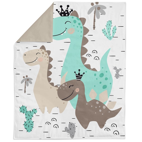 Dino Fabric Panel for Quilting, Dinosaur Fabric, Baby Fabric Panel, Cotton Fabric Panel for Baby Quilts, Quilting Panel, Blanket Panel